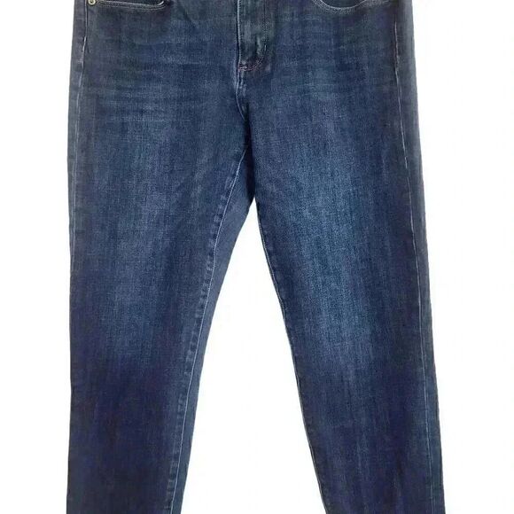 Banana Republic Women's Premium Dark Blue Denim Poly/Cotton/Spandex Skinny Ankle - Picture 8 of 11